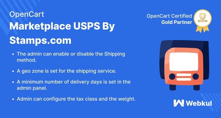 Opencart Multi Seller Marketplace USPS by stamps.com