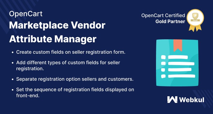 Opencart Marketplace Vendor Attribute Manager