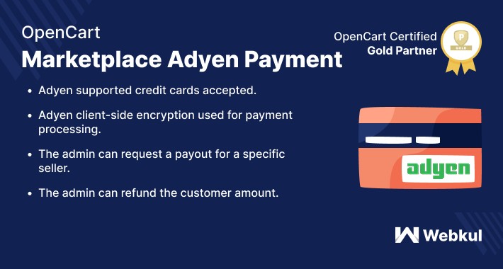 Opencart Multi Vendor Marketplace Adyen Payment