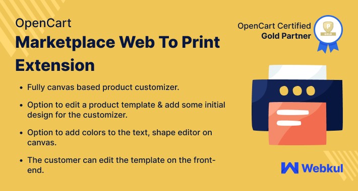 OpenCart Multi Seller Web To Print