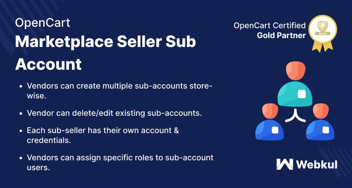 OpenCart Marketplace Seller Sub Account