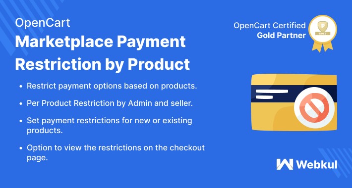 Opencart Multi Vendor Marketplace Payment Restriction By Product
