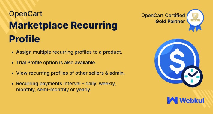 Opencart Multi Vendor Marketplace Recurring Profile