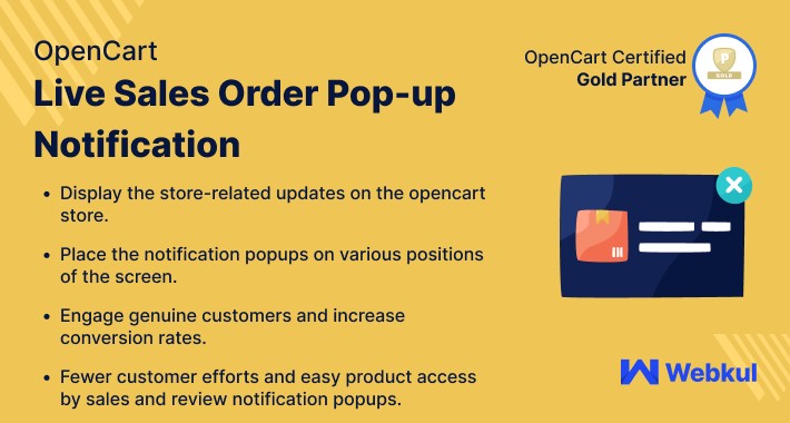 OpenCart Live Sales Order Pop-up Notification