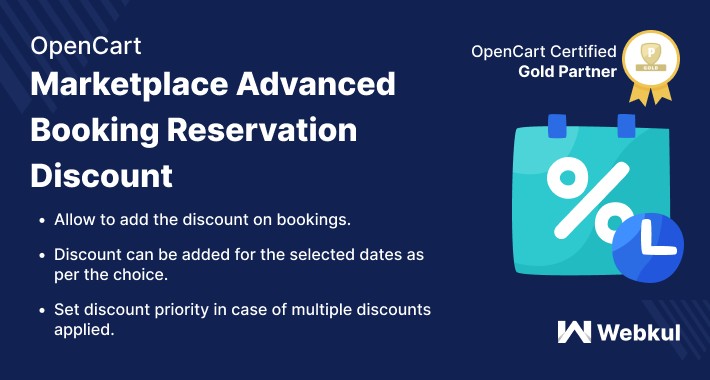 Opencart Multi Vendor Advanced Booking Reservation Discount
