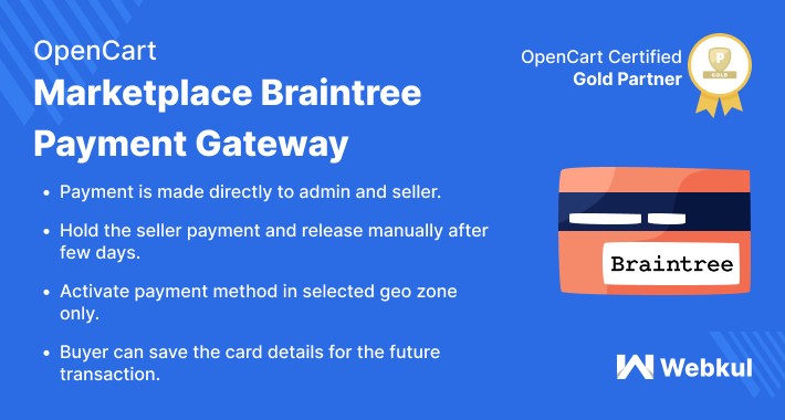 Opencart Multi Vendor Marketplace Braintree Payment Gateway