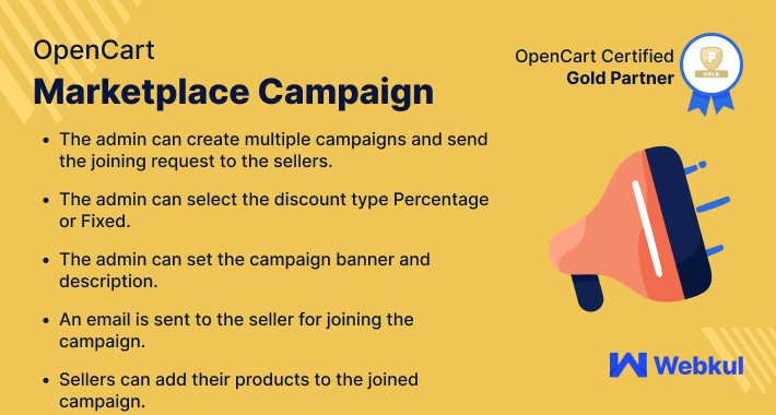 Opencart Multi Vendor Marketplace Campaign