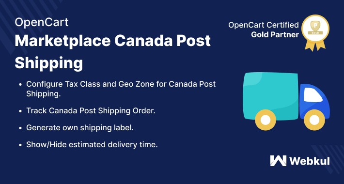 Opencart Multi Seller Marketplace Canada Post Shipping