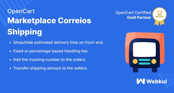 Opencart Multi Vendor Marketplace Correios Shipping