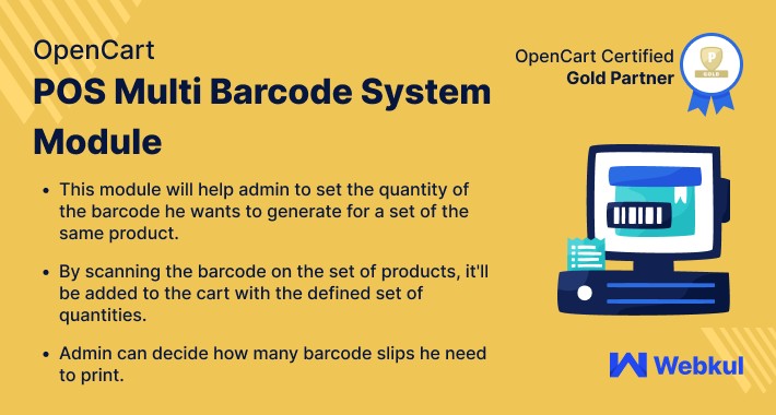 Opencart POS Multi Barcode System Module