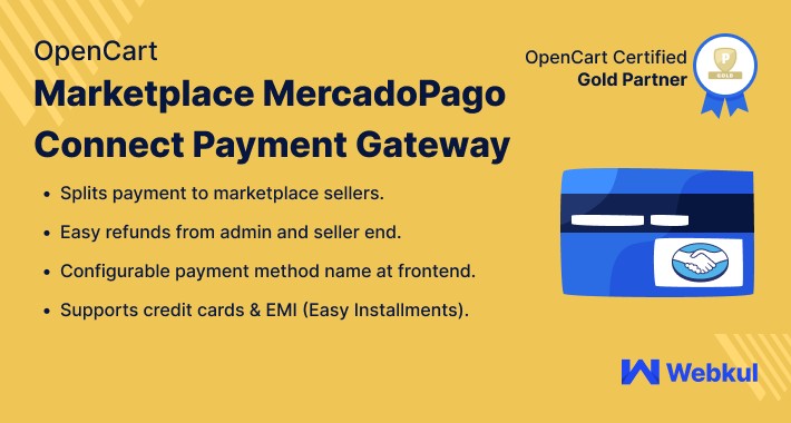 OpenCart Multi Vendor MercadoPago Connect Payment Gateway