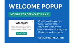 Welcome PopUp HTML based