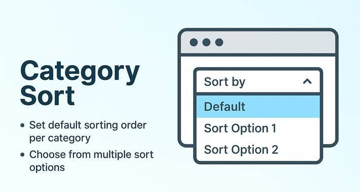 Set Unique Default Product Sorting per Category
