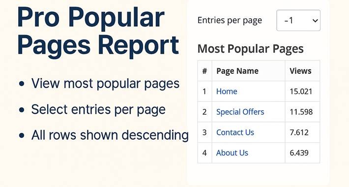 Popular Pages Analytics - Advanced Insights for OpenCart