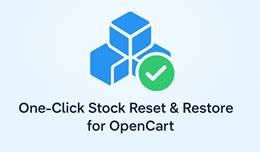 One-Click Stock Reset  Restore for OpenCart