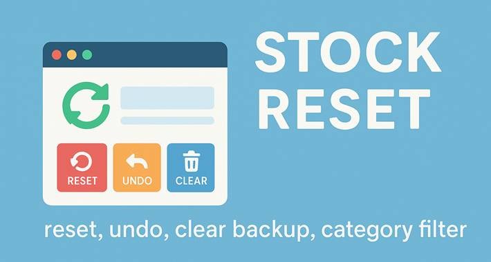One-Click Stock Reset  Restore for OpenCart