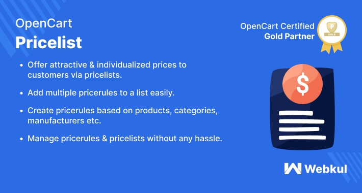 Opencart Pricelist