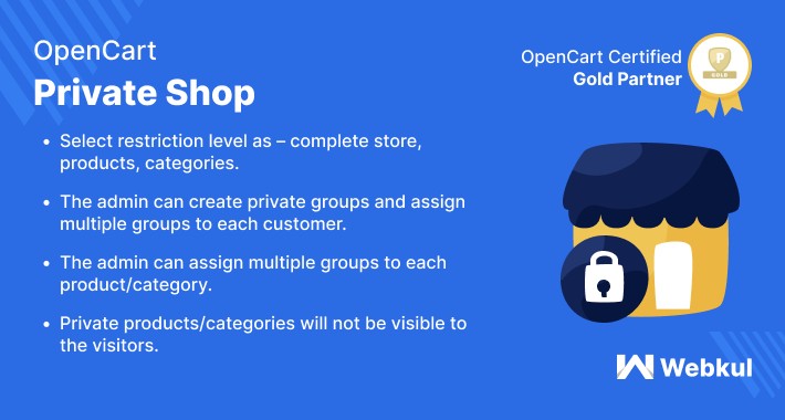 OpenCart Private Shop