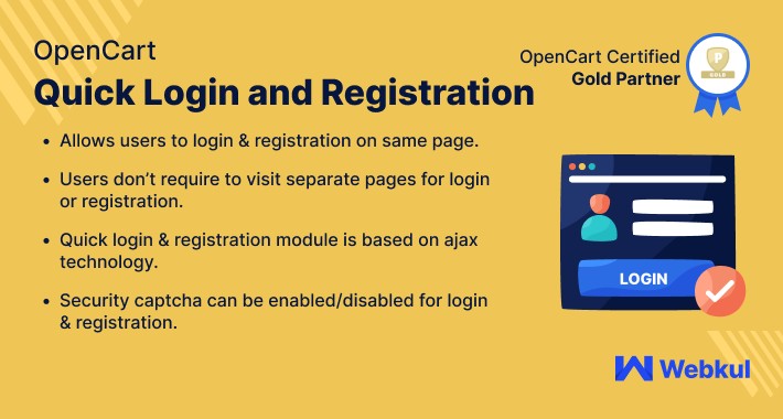 Opencart Quick Login And Registration