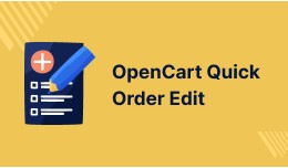 Opencart Quick Order Edit