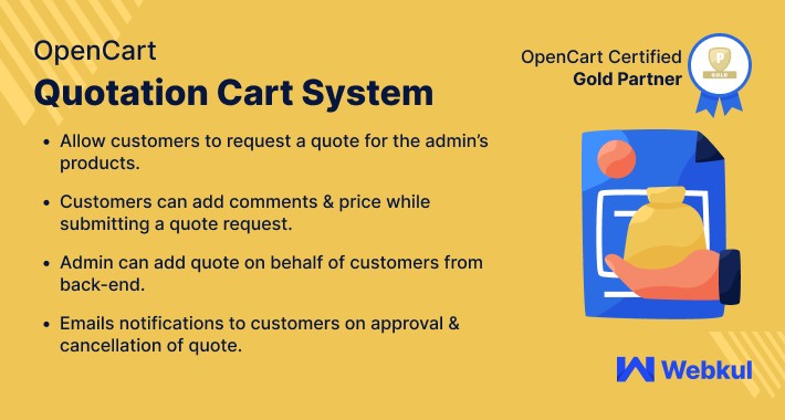 Opencart Quotation Cart System