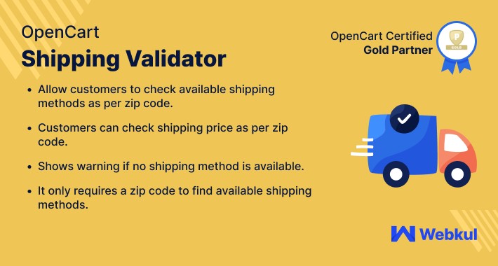 Opencart Shipping Validator