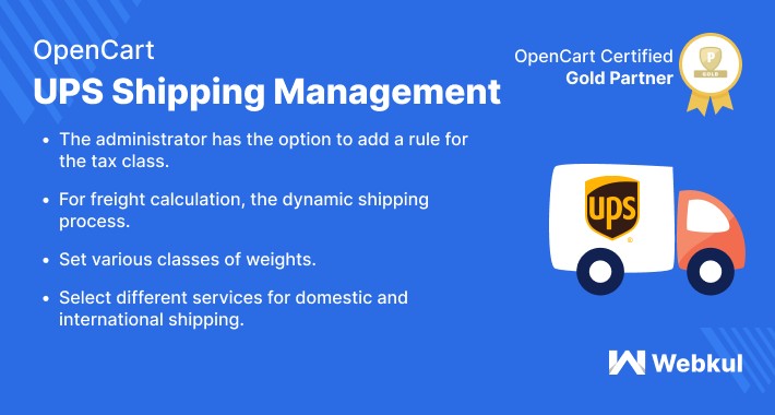 Opencart UPS Shipping Management