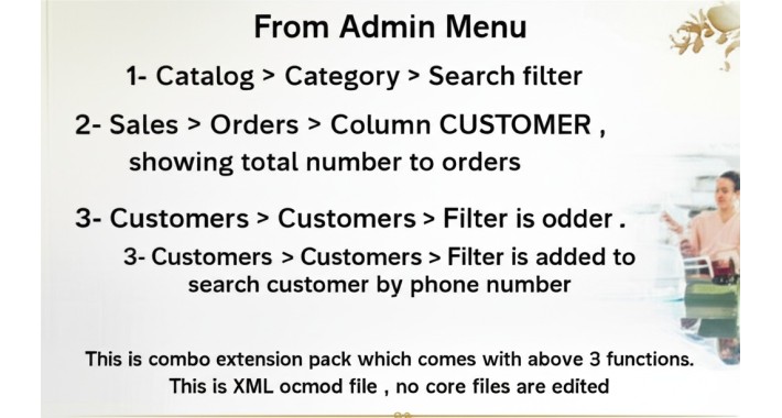 [Free-Combo] Category Search, Customer Phone Filter & Order