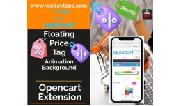 Floating Price Tag Animation background