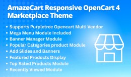 AmazeCart Responsive OpenCart 4 Marketplace Theme