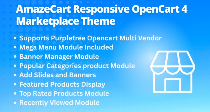 AmazeCart Responsive OpenCart 4 Marketplace Theme