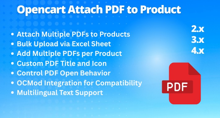 Attach PDF to Product