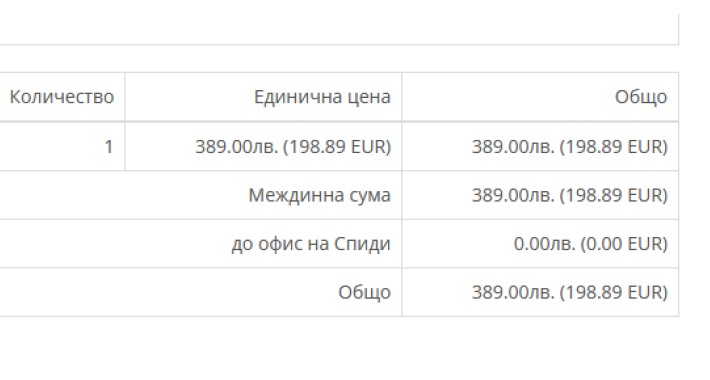 GGW alteurprice -price in EUR next to BGN  - цени в евро до лева