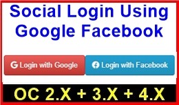 Social Login Using Google Facebook
