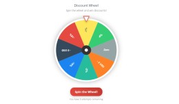 Discount Wheel: discount coupon giveaway