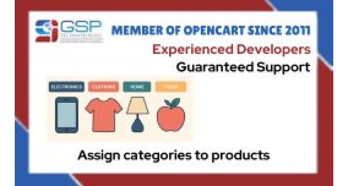 Assign categories to products