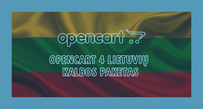 OpenCart 4 Lietuvių kalbos paketas (Lithuanian language pack)