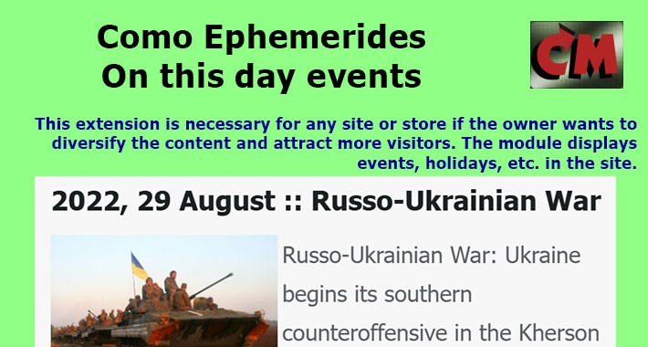 Como Ephemerides - On this day events