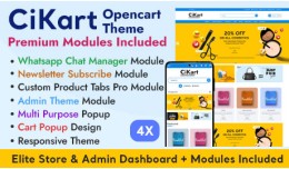 CiKart Opencart Theme - Premium Modules Included