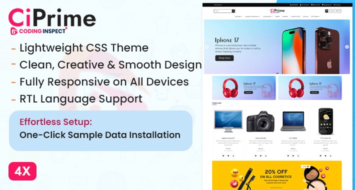 CiPrime Opencart CSS Theme