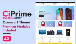 CiPrime Opencart Theme - Premium Modules Included
