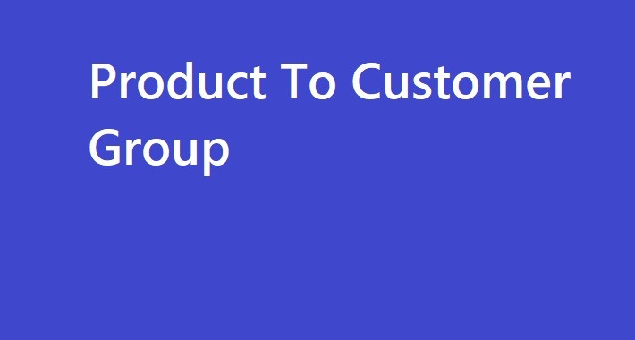 Product Customer Group