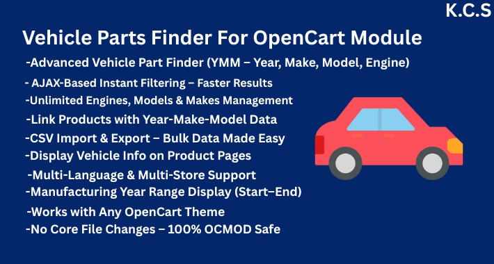 Vehicle Part Finder (YMM - Module)