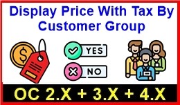 Display Price With Tax By Customer Group
