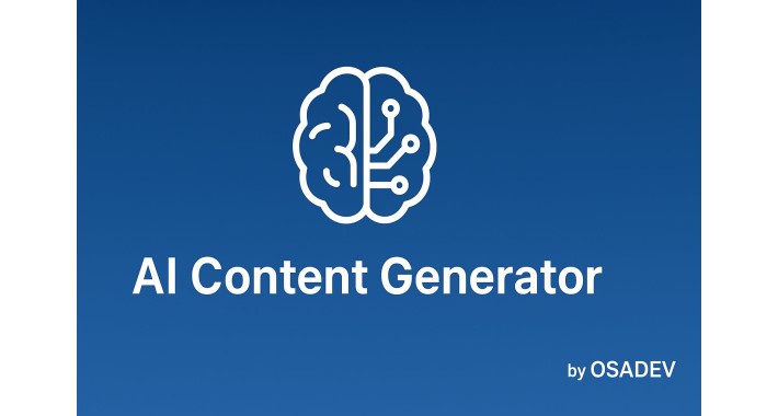 AI Content Generator (ChatGPT) - OSADEV