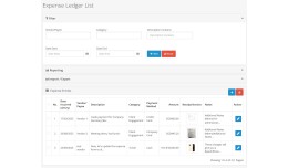 Expense, Ledger Management with file uploader