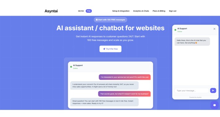 Asyntai - AI chatbot for OpenCart