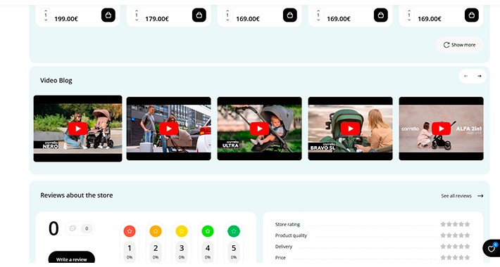 YouTube Video Gallery PRO (for OpenCart 3.x)