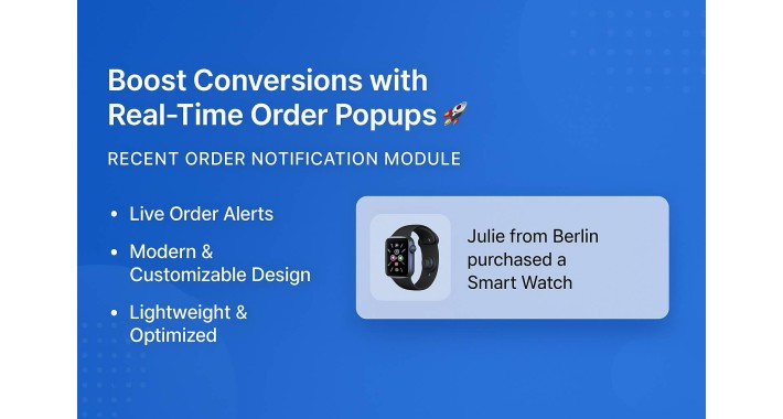Recent Order Notification Module