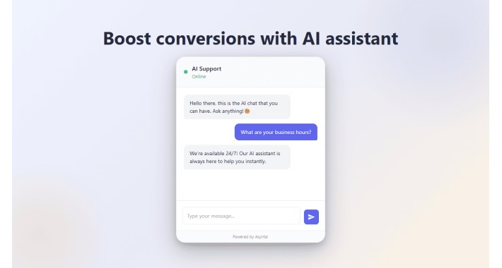Asyntai - AI chatbot for OpenCart